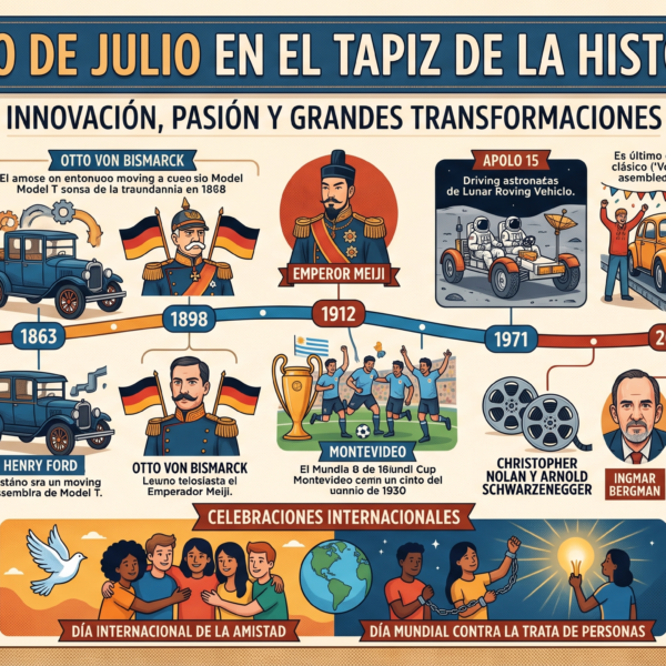 El 30 de Julio en el Tapiz de la Historia: Innovación, Pasión y Grandes Transformaciones