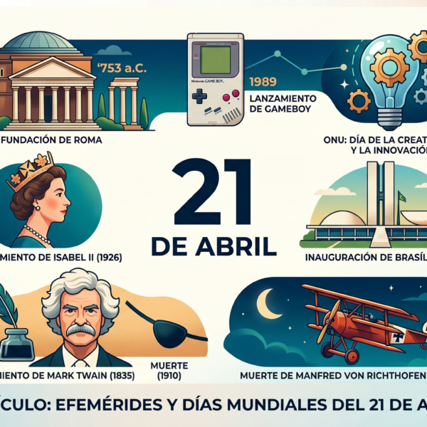 21 de Abril: Un Tapiz Temporal de Creatividad, Imperios y Transformación